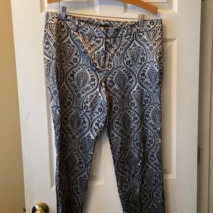 WORTHINGTON Silver Black Low Rise SLIM FIT Dress PANTS ~ Size 14